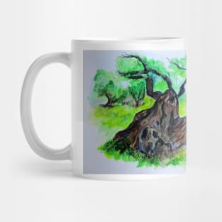 Olive Tree & Grove Digital Enhanced Mug